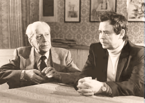 Д.С. Лихачев и В. Г. Распутин, 1986 г.